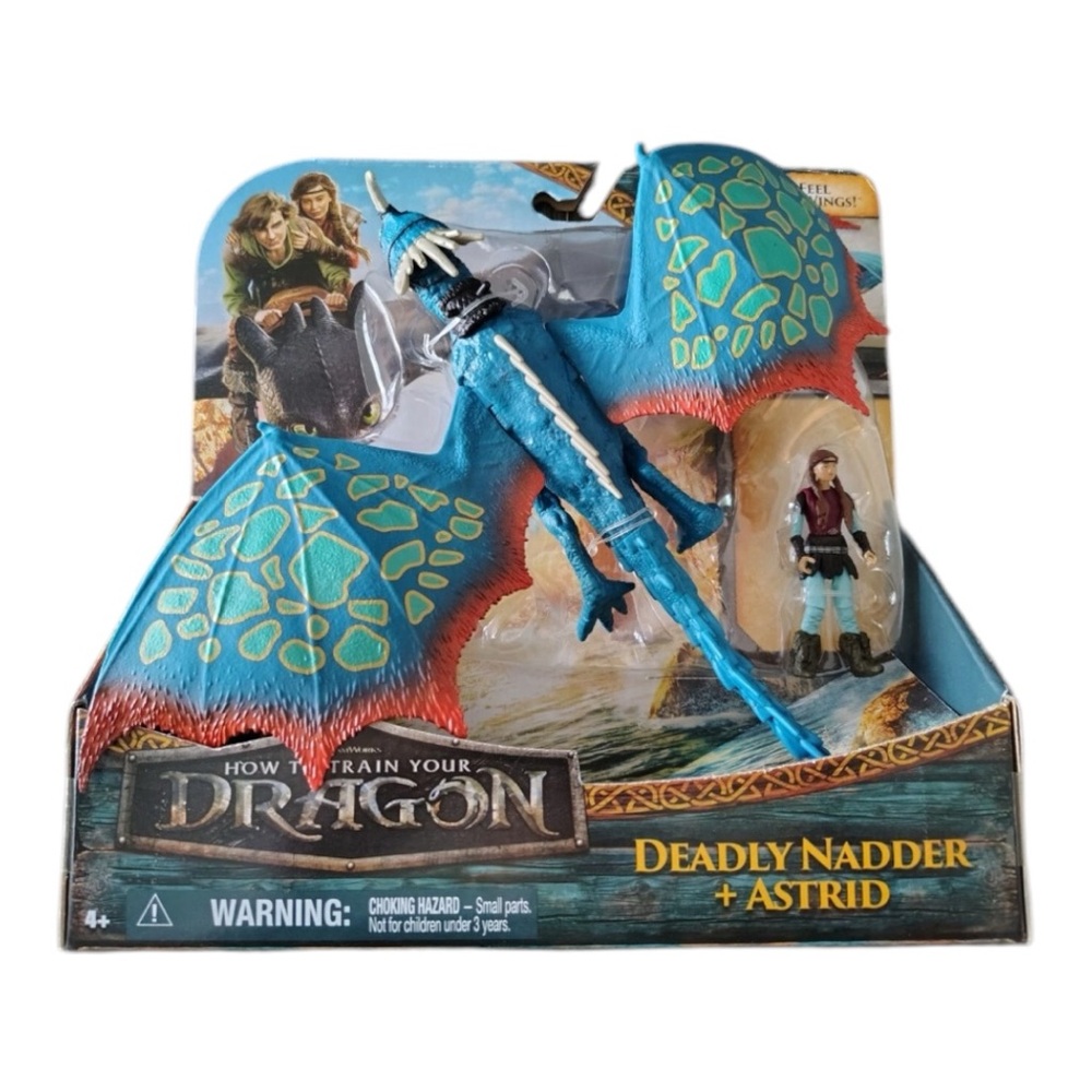 2025 How to Train Your Dragon Live Action Movie Deadly Nadder + Astrid Figure